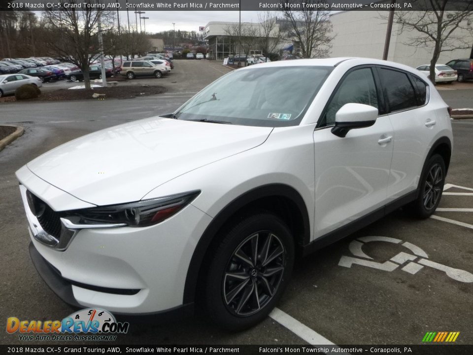 2018 Mazda CX-5 Grand Touring AWD Snowflake White Pearl Mica / Parchment Photo #5