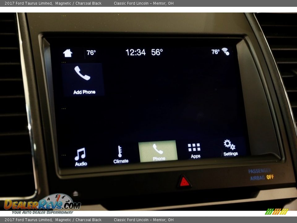 2017 Ford Taurus Limited Magnetic / Charcoal Black Photo #13