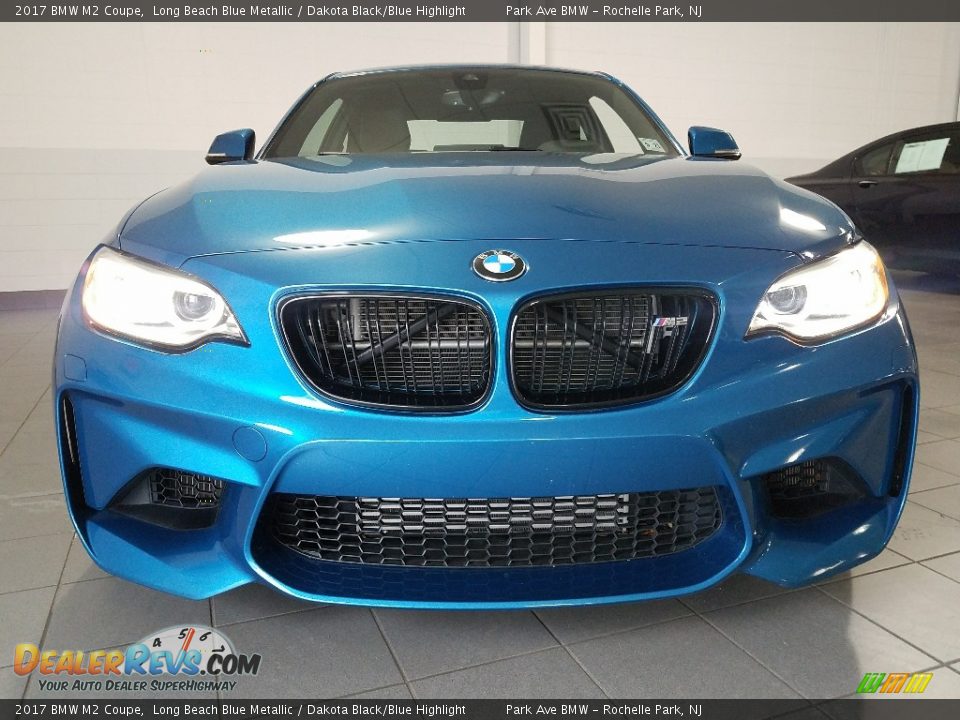 2017 BMW M2 Coupe Long Beach Blue Metallic / Dakota Black/Blue Highlight Photo #2