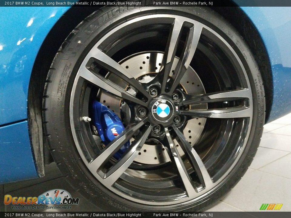 2017 BMW M2 Coupe Long Beach Blue Metallic / Dakota Black/Blue Highlight Photo #5