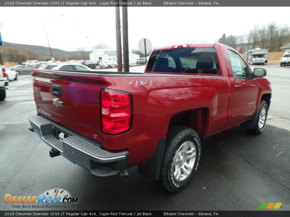 2018 Chevrolet Silverado 1500 LT Regular Cab 4x4 Cajun Red Tintcoat / Jet Black Photo #5