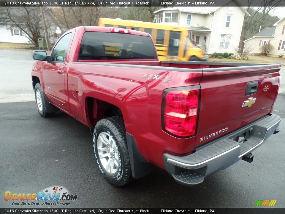2018 Chevrolet Silverado 1500 LT Regular Cab 4x4 Cajun Red Tintcoat / Jet Black Photo #7