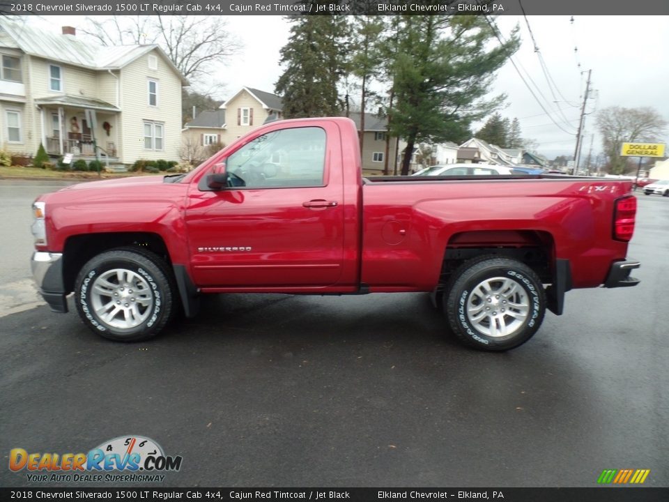 Cajun Red Tintcoat 2018 Chevrolet Silverado 1500 LT Regular Cab 4x4 Photo #8