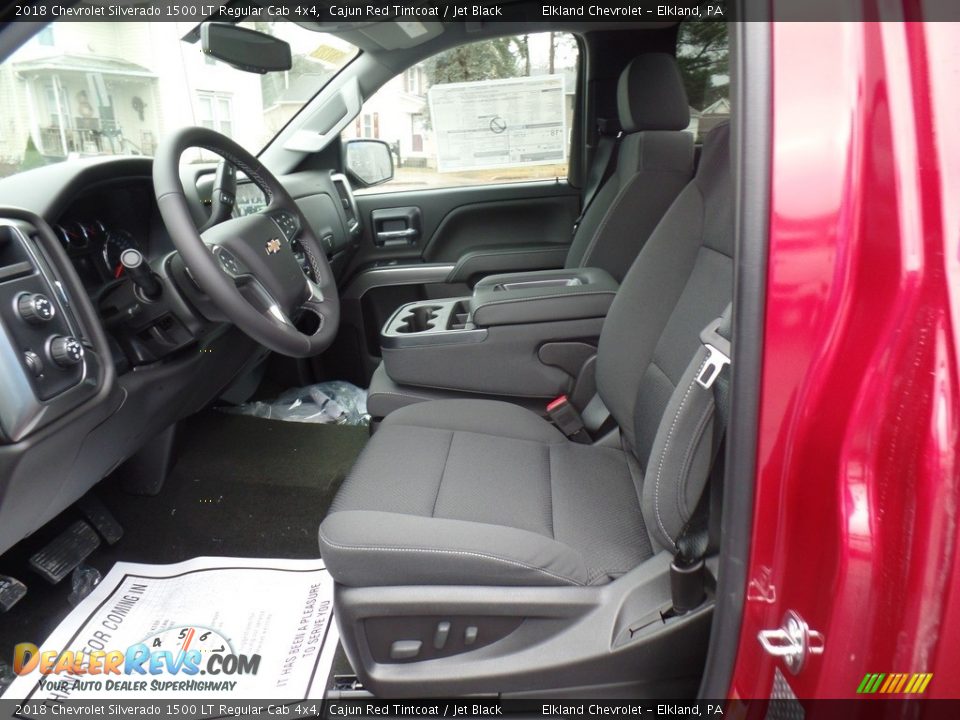 Jet Black Interior - 2018 Chevrolet Silverado 1500 LT Regular Cab 4x4 Photo #15