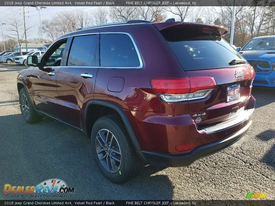 2018 Jeep Grand Cherokee Limited 4x4 Velvet Red Pearl / Black Photo #4