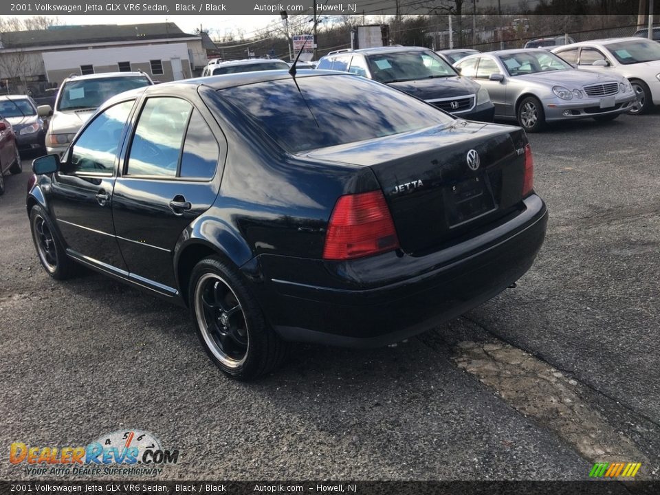 2001 Volkswagen Jetta GLX VR6 Sedan Black / Black Photo #4