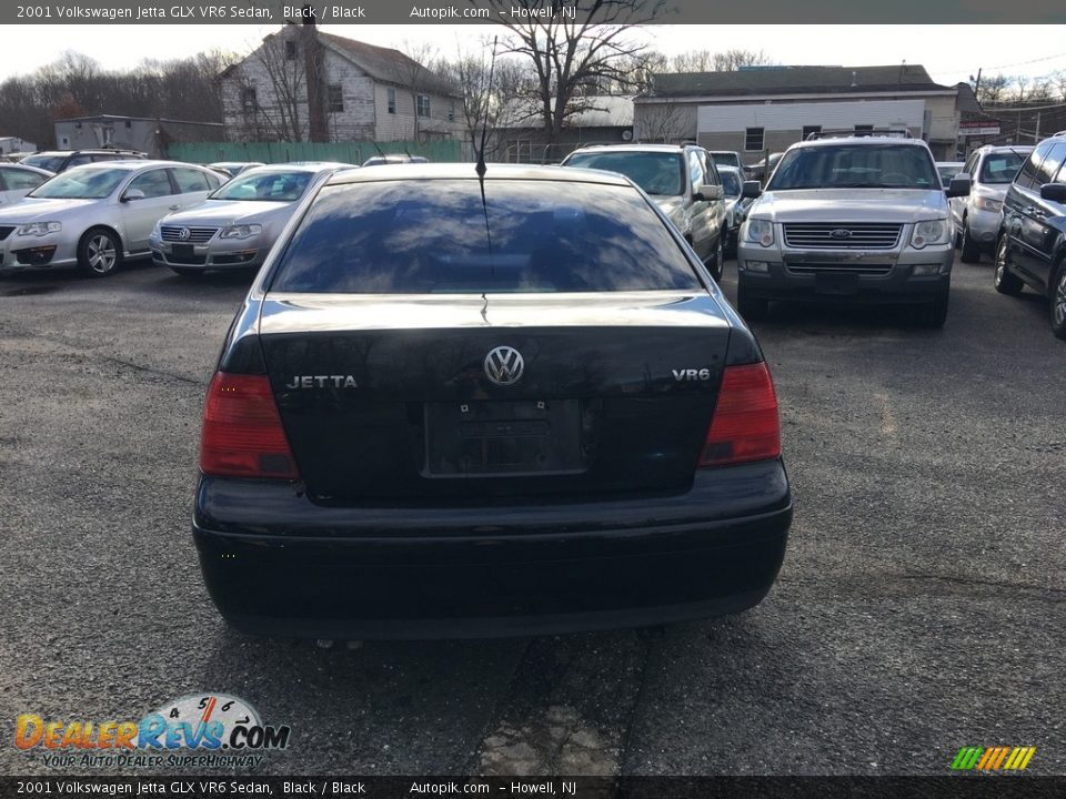 2001 Volkswagen Jetta GLX VR6 Sedan Black / Black Photo #5