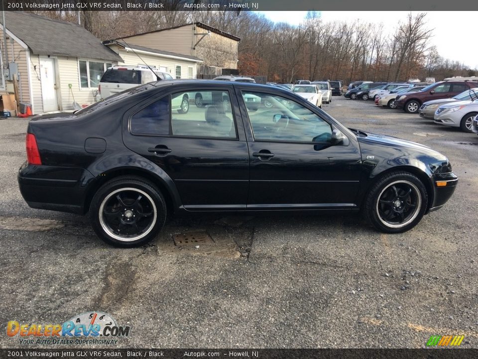 2001 Volkswagen Jetta GLX VR6 Sedan Black / Black Photo #7