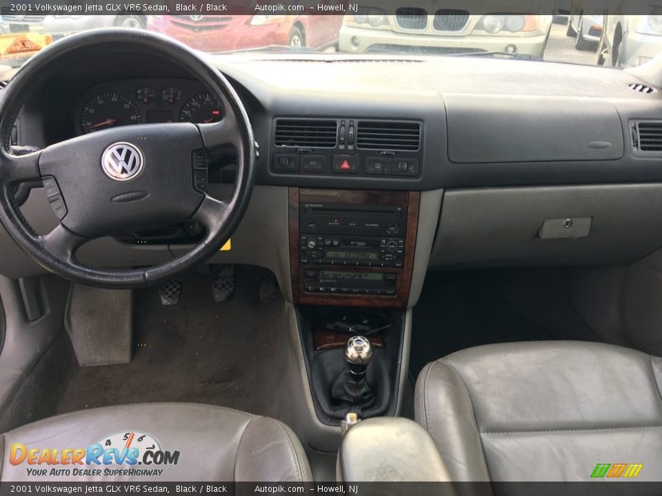2001 Volkswagen Jetta GLX VR6 Sedan Black / Black Photo #11