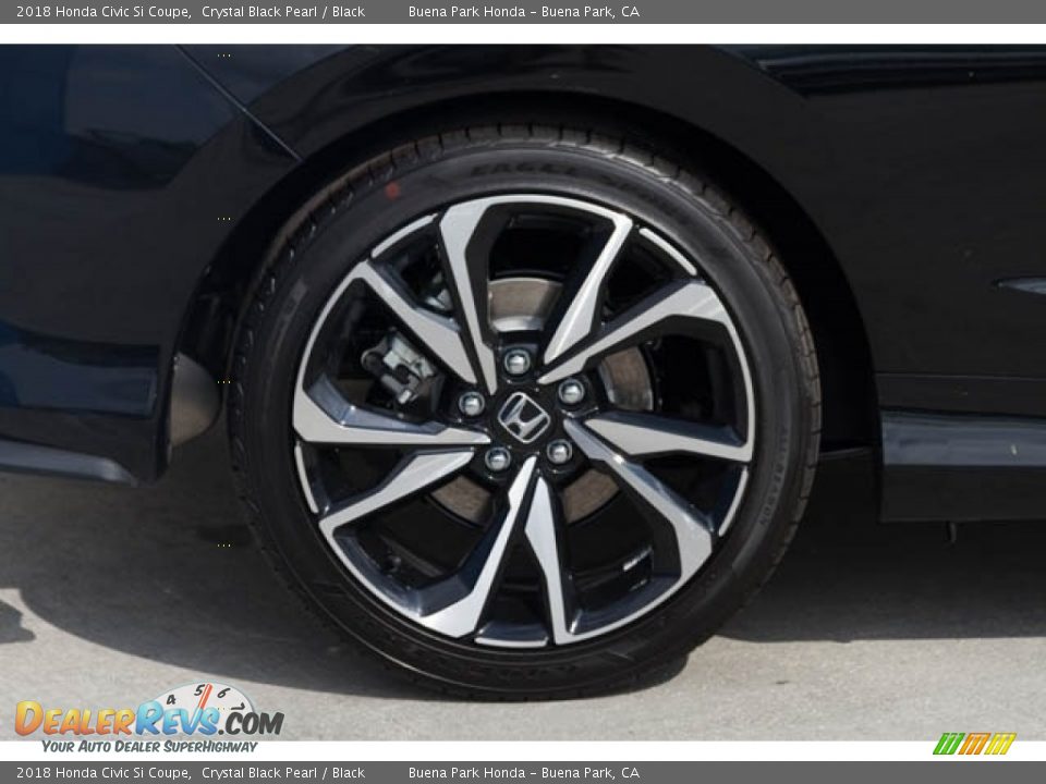 2018 Honda Civic Si Coupe Crystal Black Pearl / Black Photo #5