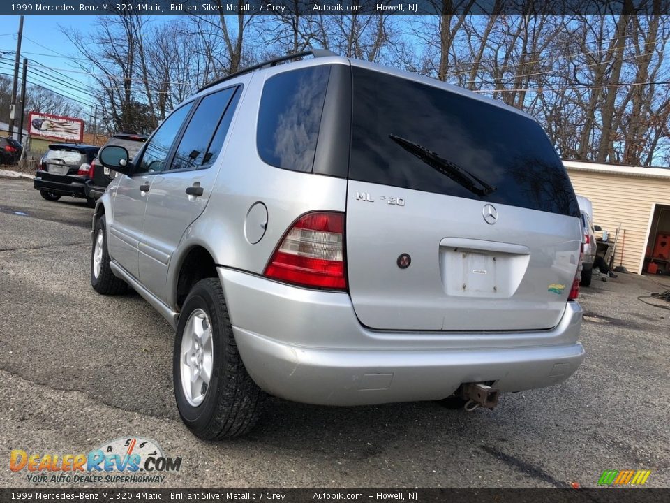 1999 Mercedes-Benz ML 320 4Matic Brilliant Silver Metallic / Grey Photo #5