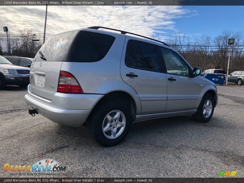 1999 Mercedes-Benz ML 320 4Matic Brilliant Silver Metallic / Grey Photo #8