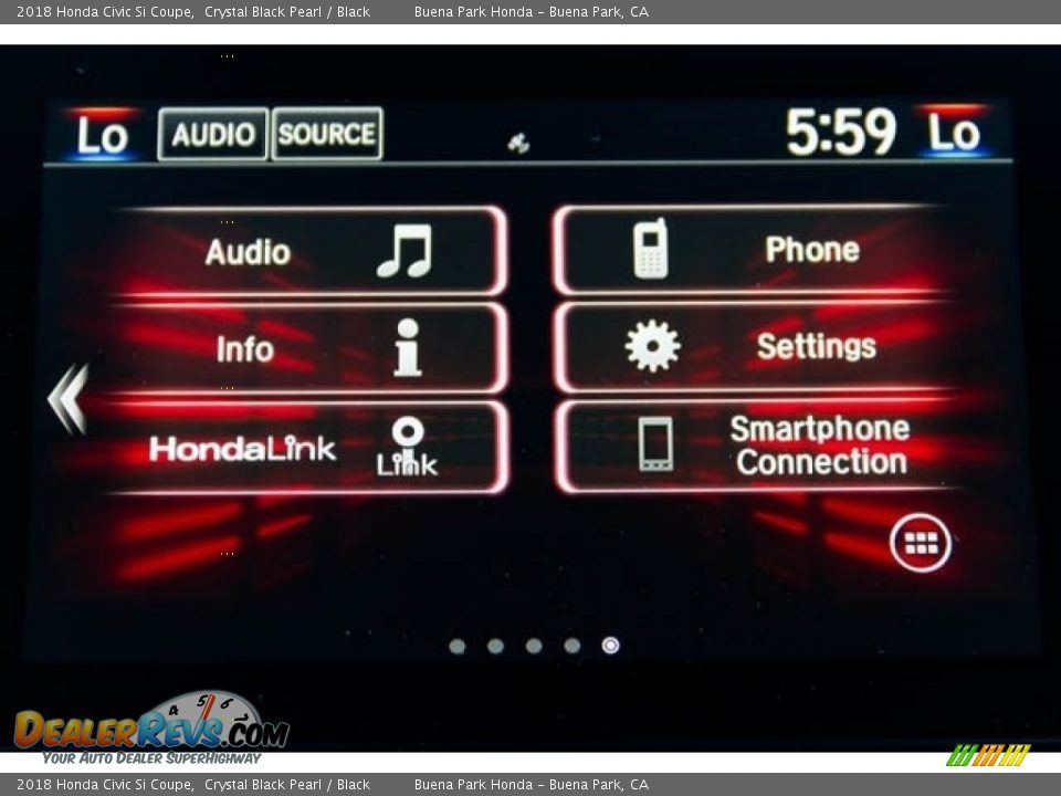 2018 Honda Civic Si Coupe Crystal Black Pearl / Black Photo #13