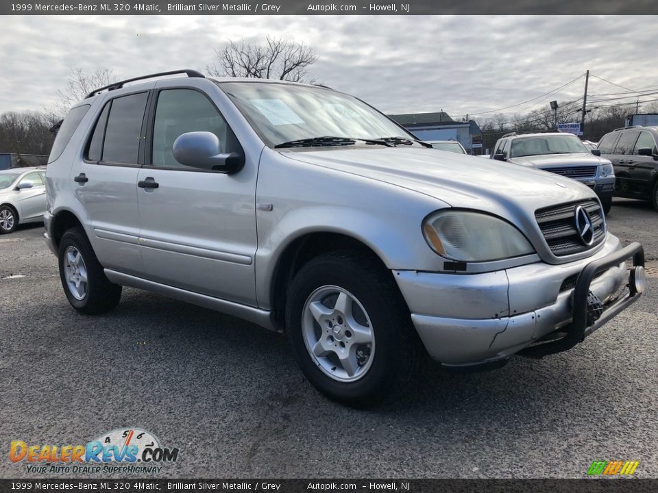 1999 Mercedes-Benz ML 320 4Matic Brilliant Silver Metallic / Grey Photo #10