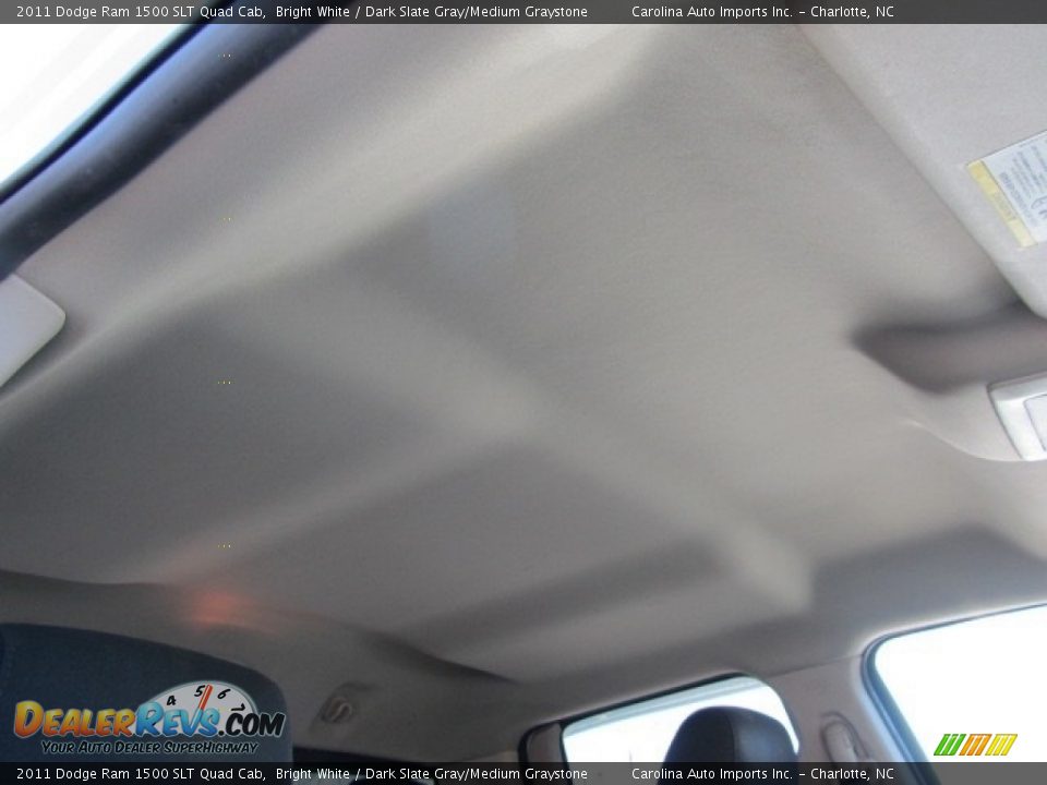 2011 Dodge Ram 1500 SLT Quad Cab Bright White / Dark Slate Gray/Medium Graystone Photo #23