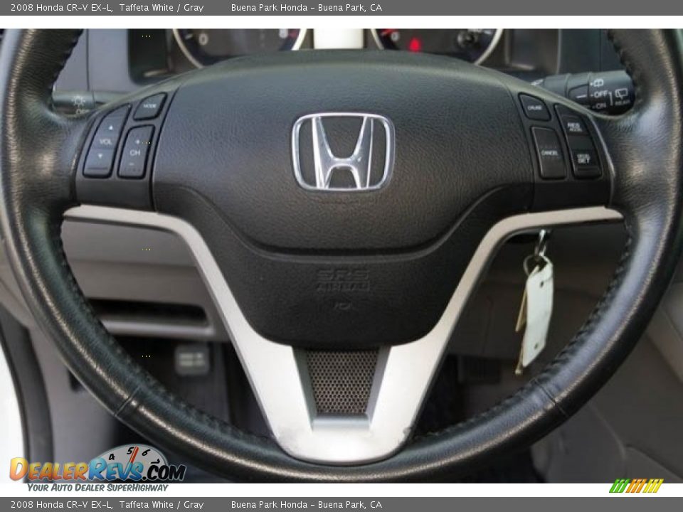 2008 Honda CR-V EX-L Taffeta White / Gray Photo #11