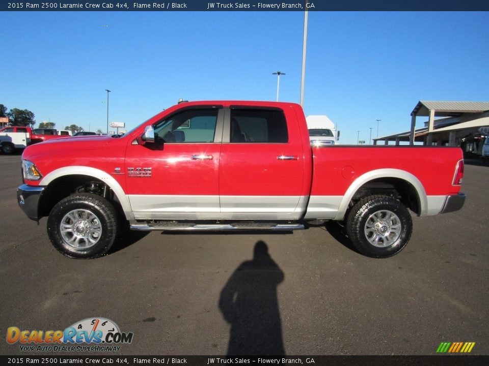 2015 Ram 2500 Laramie Crew Cab 4x4 Flame Red / Black Photo #2