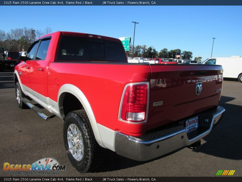 2015 Ram 2500 Laramie Crew Cab 4x4 Flame Red / Black Photo #3