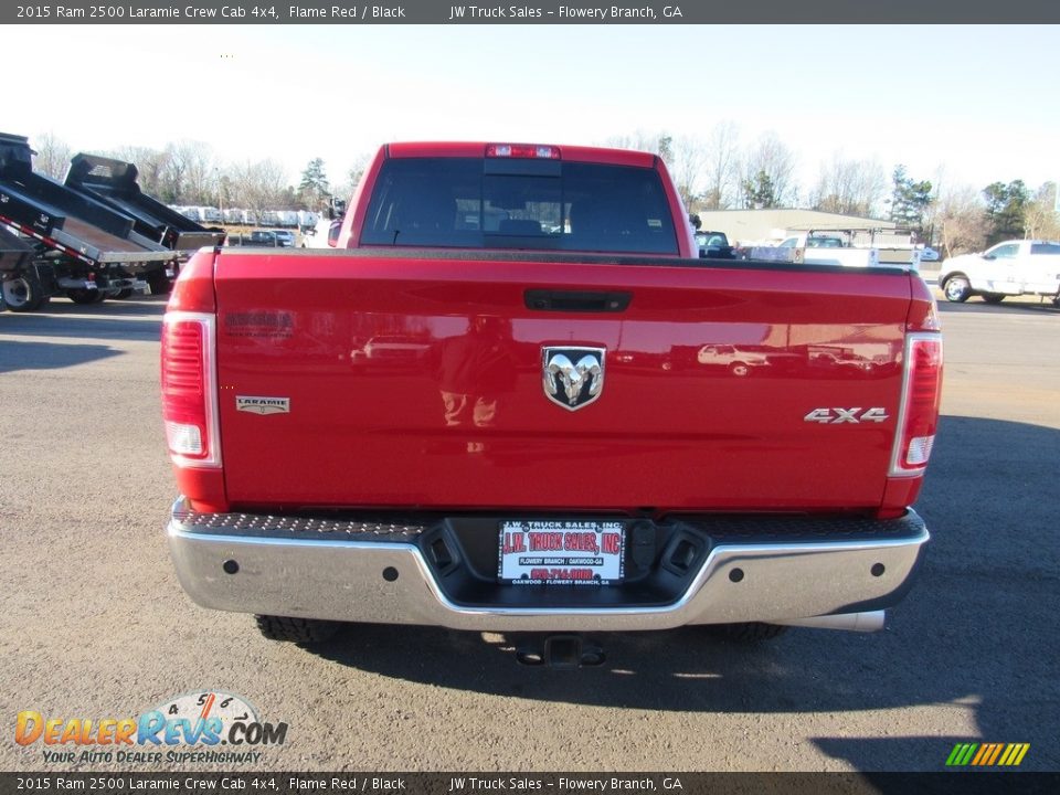 2015 Ram 2500 Laramie Crew Cab 4x4 Flame Red / Black Photo #4