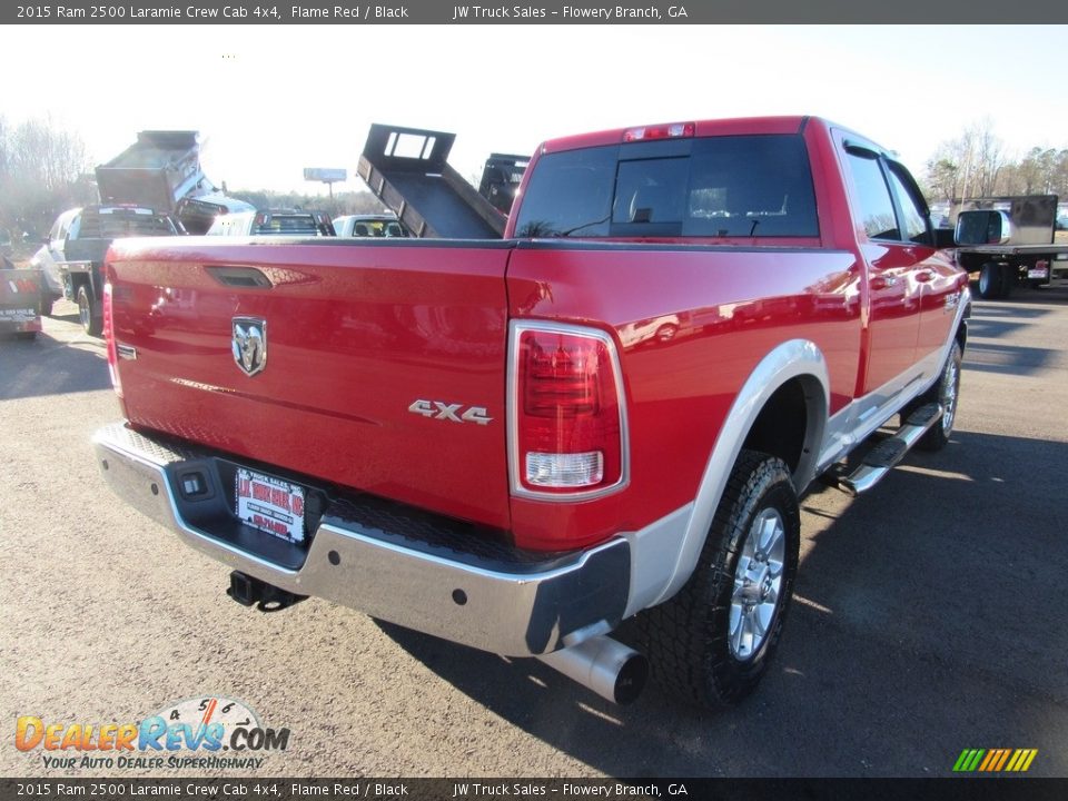 2015 Ram 2500 Laramie Crew Cab 4x4 Flame Red / Black Photo #5