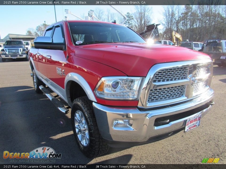 2015 Ram 2500 Laramie Crew Cab 4x4 Flame Red / Black Photo #7