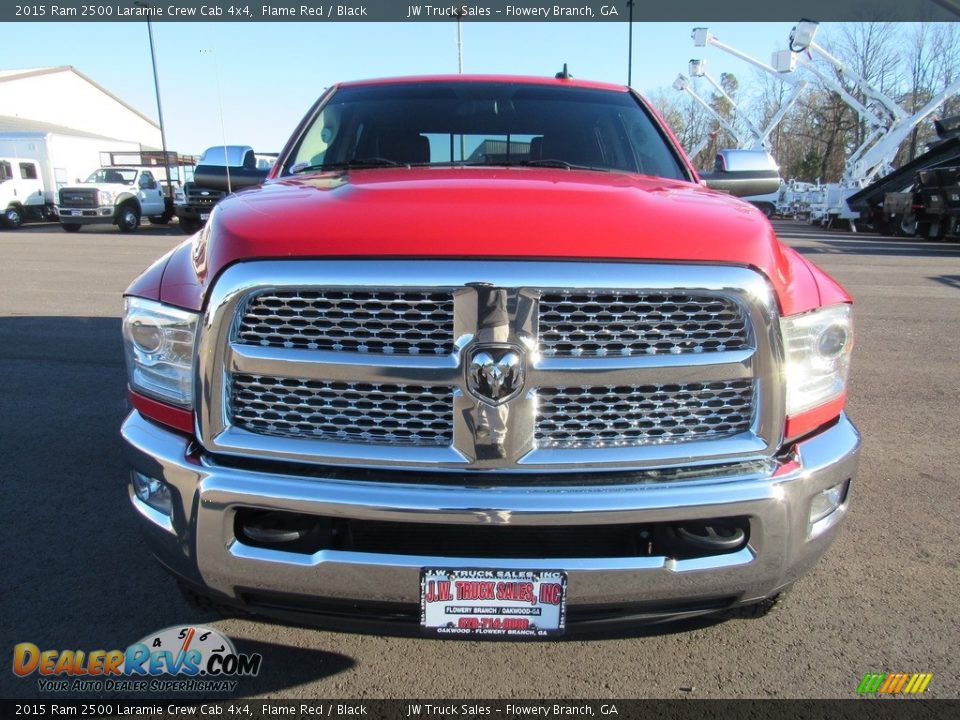 2015 Ram 2500 Laramie Crew Cab 4x4 Flame Red / Black Photo #8