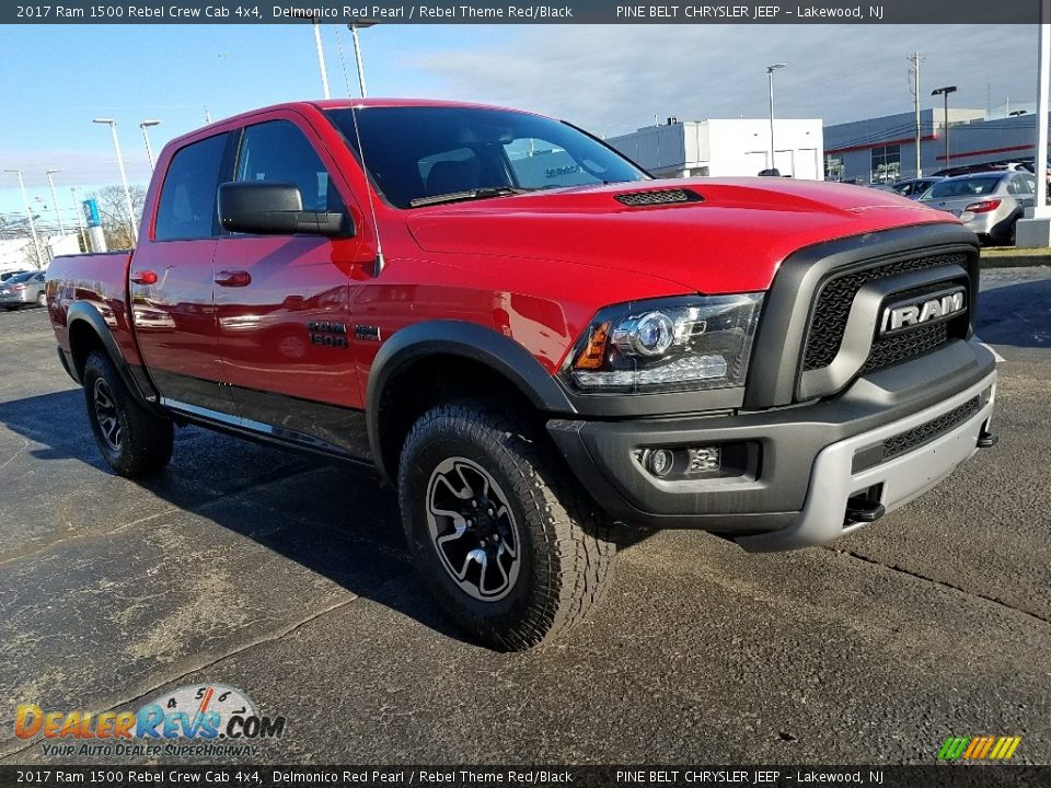 2017 Ram 1500 Rebel Crew Cab 4x4 Delmonico Red Pearl / Rebel Theme Red/Black Photo #1
