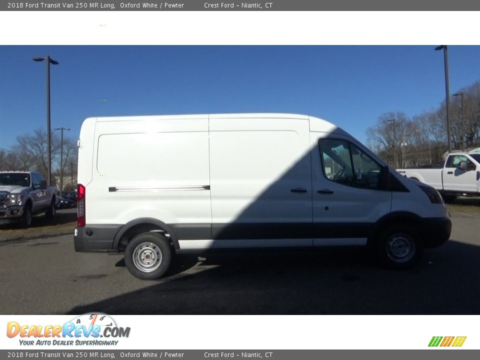 2018 Ford Transit Van 250 MR Long Oxford White / Pewter Photo #8