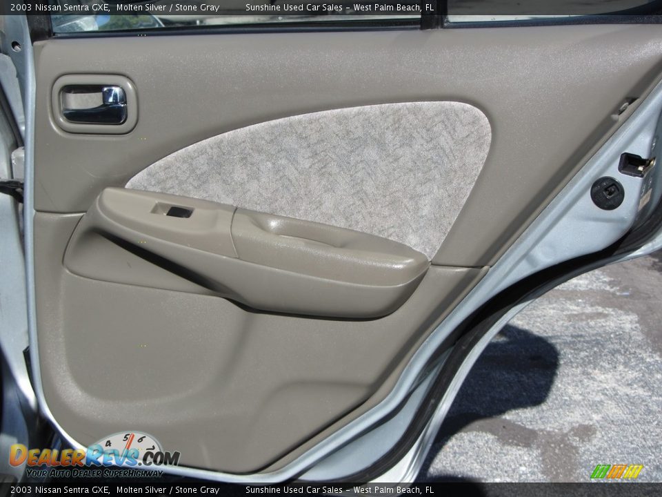 2003 Nissan Sentra GXE Molten Silver / Stone Gray Photo #14