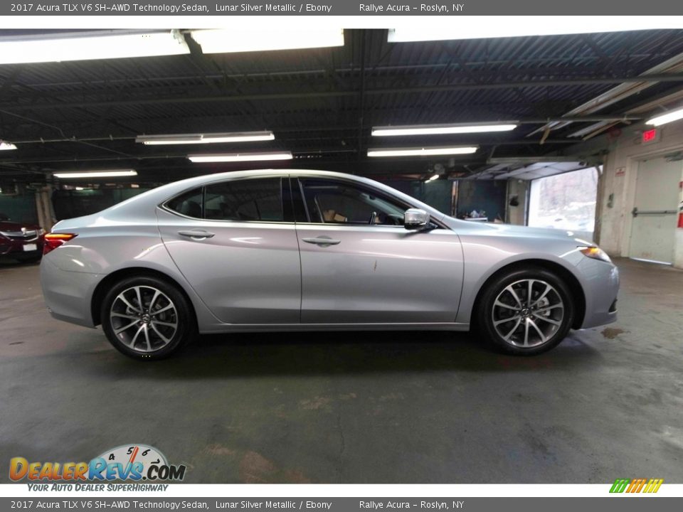 2017 Acura TLX V6 SH-AWD Technology Sedan Lunar Silver Metallic / Ebony Photo #7