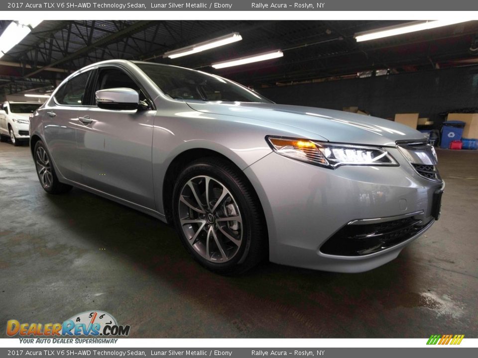 2017 Acura TLX V6 SH-AWD Technology Sedan Lunar Silver Metallic / Ebony Photo #8