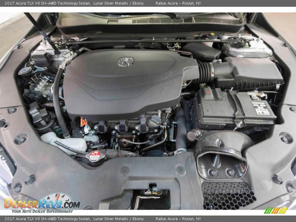2017 Acura TLX V6 SH-AWD Technology Sedan Lunar Silver Metallic / Ebony Photo #9