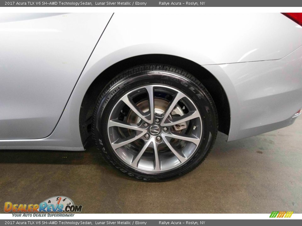 2017 Acura TLX V6 SH-AWD Technology Sedan Lunar Silver Metallic / Ebony Photo #11