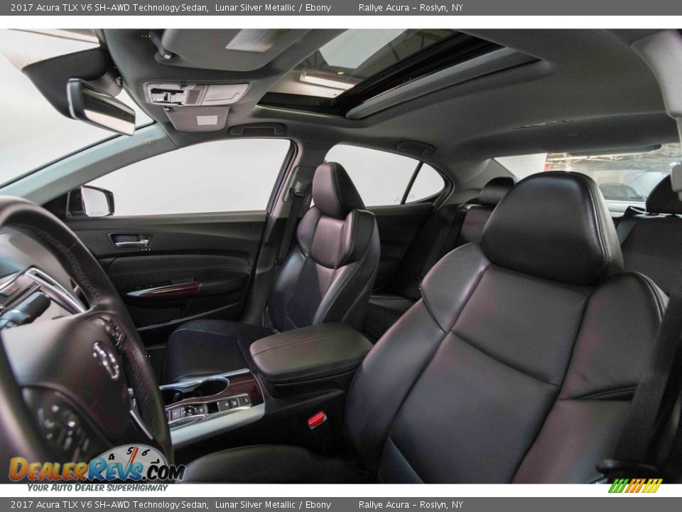 2017 Acura TLX V6 SH-AWD Technology Sedan Lunar Silver Metallic / Ebony Photo #16