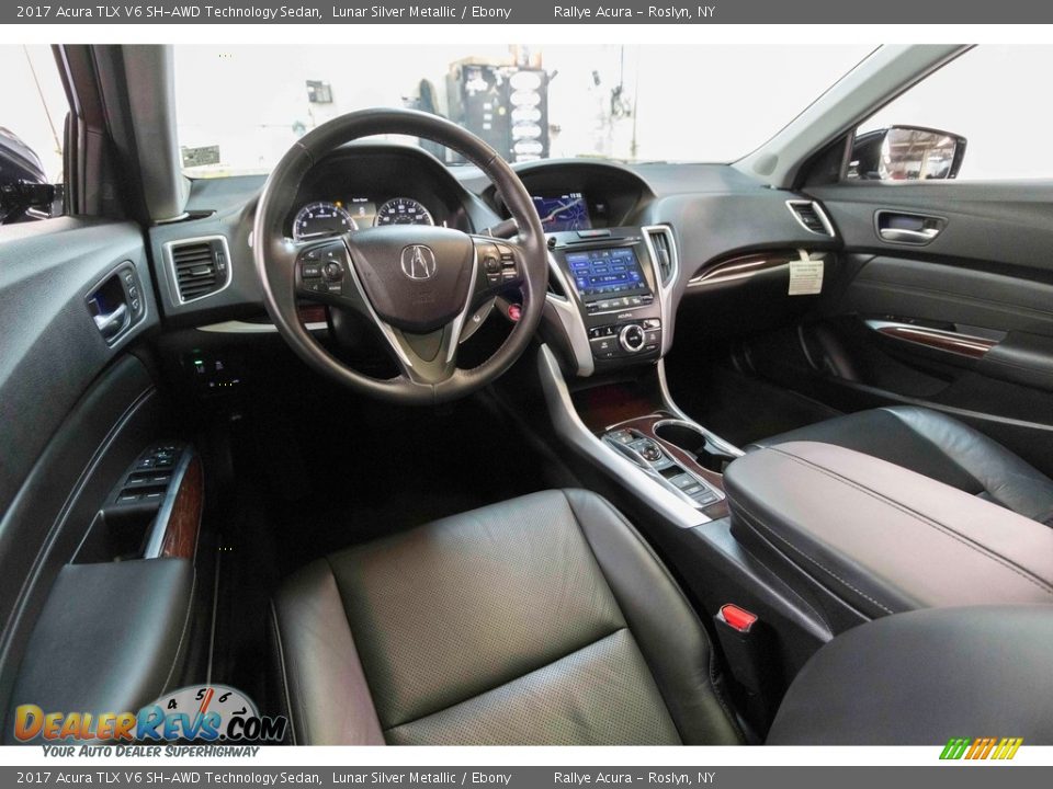 2017 Acura TLX V6 SH-AWD Technology Sedan Lunar Silver Metallic / Ebony Photo #17