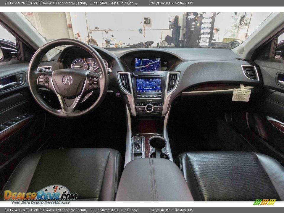 2017 Acura TLX V6 SH-AWD Technology Sedan Lunar Silver Metallic / Ebony Photo #18