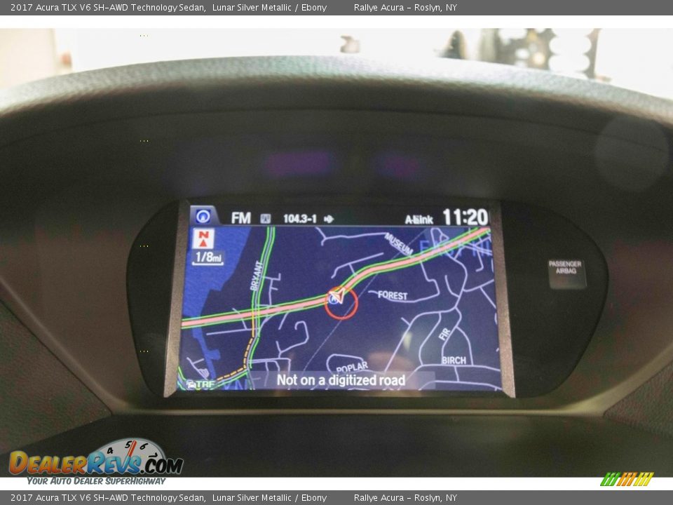 2017 Acura TLX V6 SH-AWD Technology Sedan Lunar Silver Metallic / Ebony Photo #20
