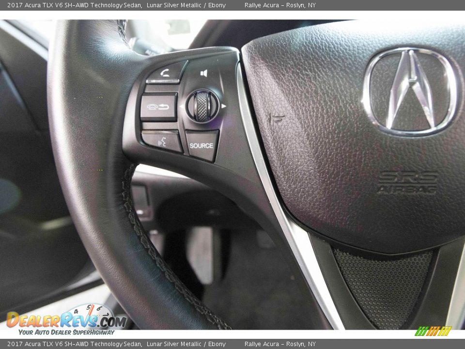 2017 Acura TLX V6 SH-AWD Technology Sedan Lunar Silver Metallic / Ebony Photo #24