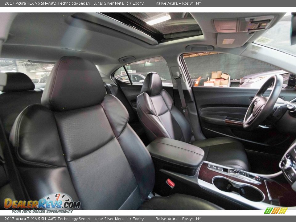 2017 Acura TLX V6 SH-AWD Technology Sedan Lunar Silver Metallic / Ebony Photo #28