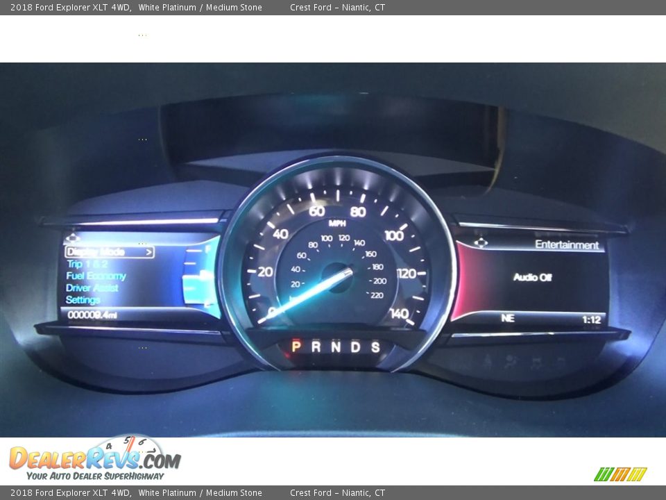 2018 Ford Explorer XLT 4WD White Platinum / Medium Stone Photo #14