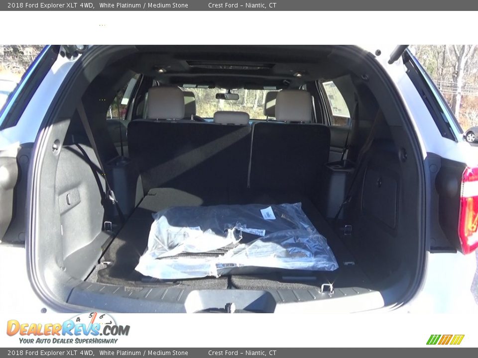 2018 Ford Explorer XLT 4WD White Platinum / Medium Stone Photo #22