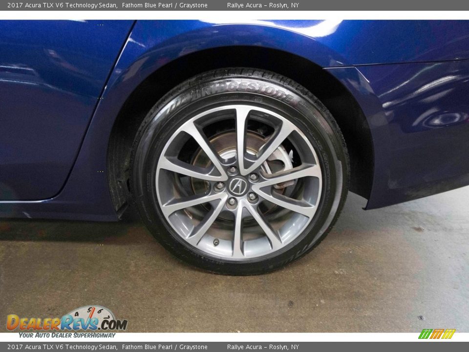 2017 Acura TLX V6 Technology Sedan Fathom Blue Pearl / Graystone Photo #12