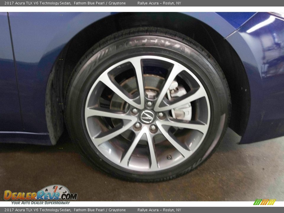 2017 Acura TLX V6 Technology Sedan Fathom Blue Pearl / Graystone Photo #14