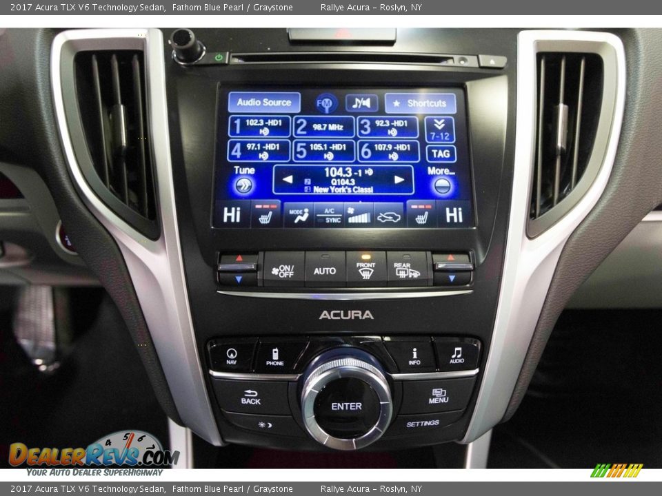 2017 Acura TLX V6 Technology Sedan Fathom Blue Pearl / Graystone Photo #22