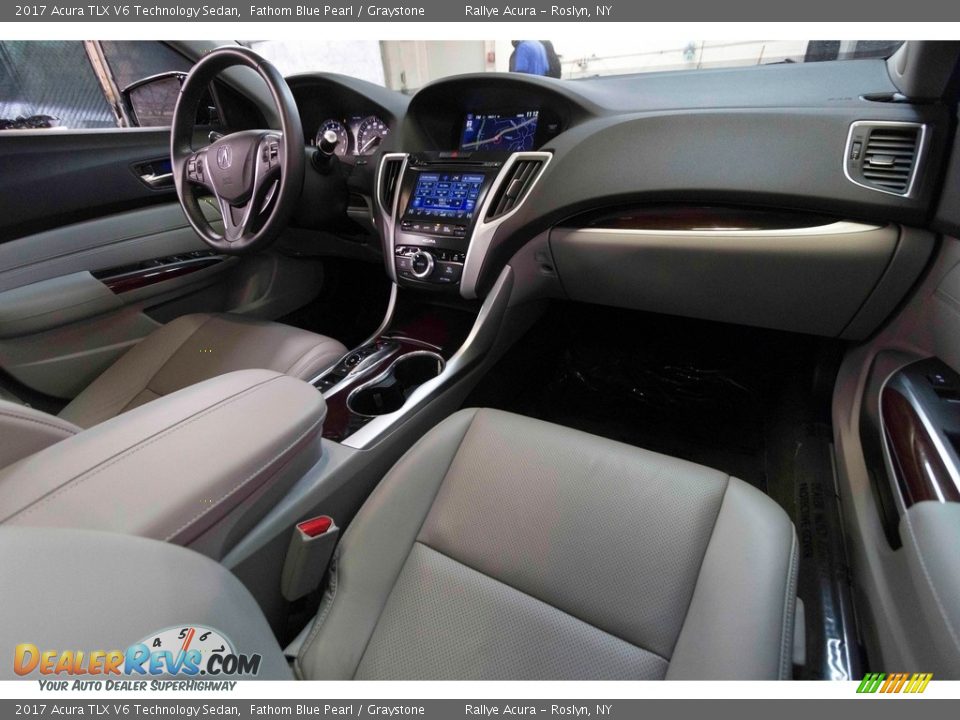 2017 Acura TLX V6 Technology Sedan Fathom Blue Pearl / Graystone Photo #24