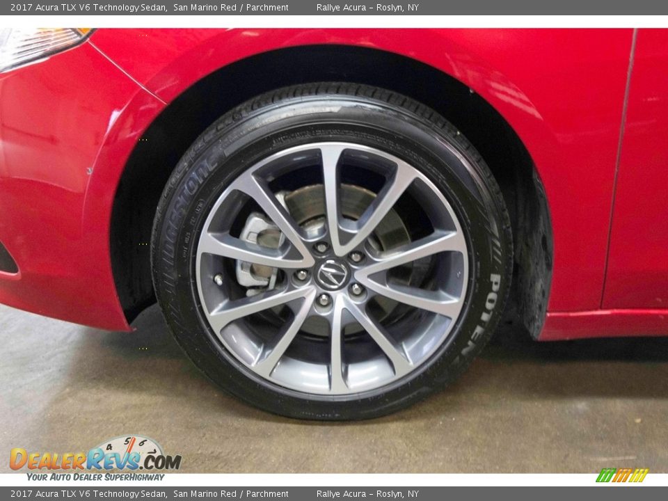 2017 Acura TLX V6 Technology Sedan San Marino Red / Parchment Photo #11