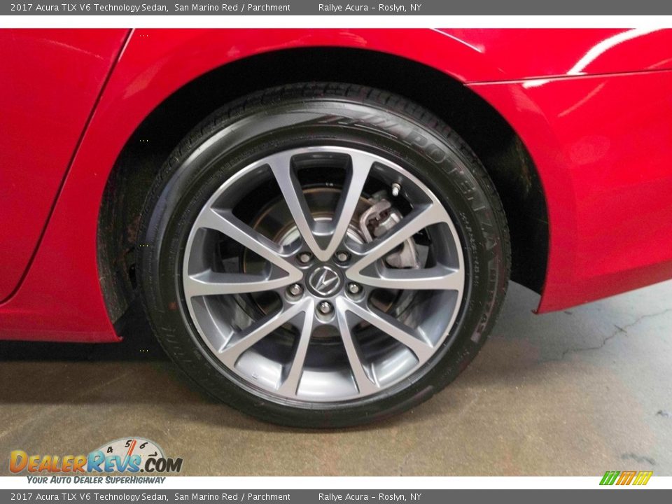 2017 Acura TLX V6 Technology Sedan San Marino Red / Parchment Photo #12