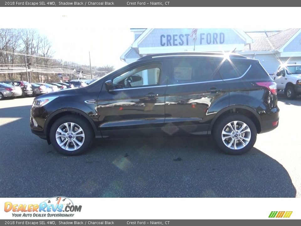 2018 Ford Escape SEL 4WD Shadow Black / Charcoal Black Photo #4