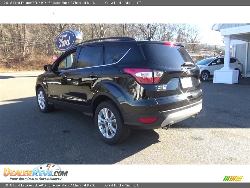 2018 Ford Escape SEL 4WD Shadow Black / Charcoal Black Photo #5