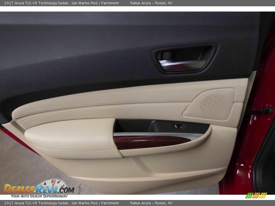 2017 Acura TLX V6 Technology Sedan San Marino Red / Parchment Photo #33